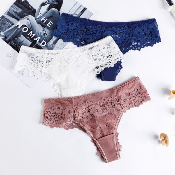 Ladies' Sexy Lace Thongs and T-Back Lingerie Briefs