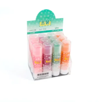 4 Color Transparent Solid Adhesive PVA Glue Stick - White Glue for School and Office