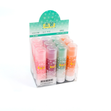 4 Color Transparent Solid Adhesive PVA Glue Stick - White Glue for School and Office