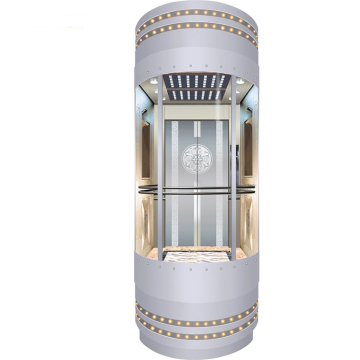 Round Sightseeing Panoramic Glass Elevator Lift 630KG-1000KG