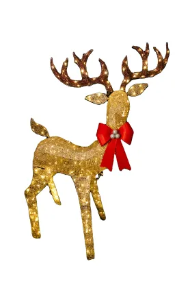 Chrimas Outdoor LED Twinkle Champagne Giant Reindeer Lights