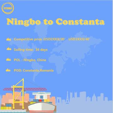 Frete oceânico de Ningbo para Constanta Romênia