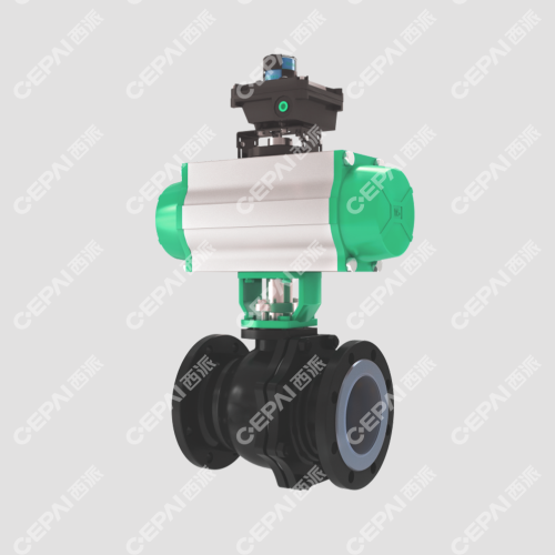 Good Quality Pneumatic Fluorine Lined Ball Valve