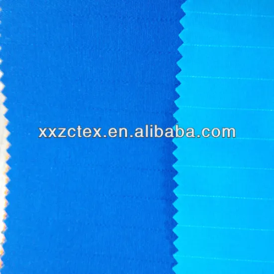 Anti-static fabric for uniforms and work clothes