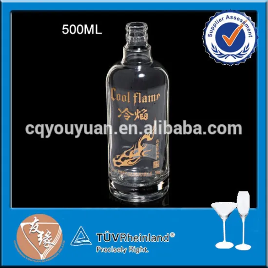 Chinese shaped different sizes liquor bottles 500ml