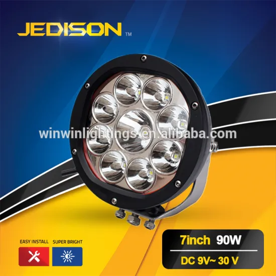 Wholesale Spot Flood Round offroad driving 90w car work light led 12V 30V