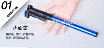 Aluminum alloy portable mini bicycle pump take the barometer