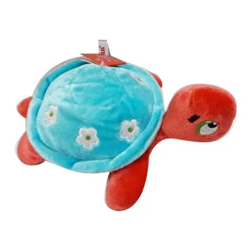 Blue turtle plush bag