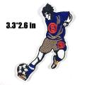 Speler voetbal geborduurde patches applique coole patches