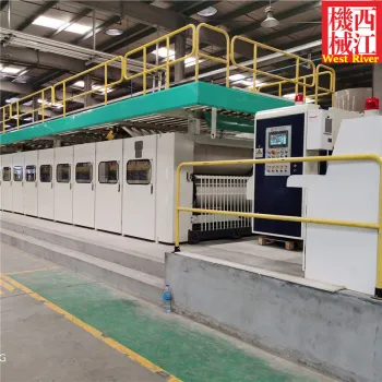 Corrugated cardboard production line machine for 3ply 5ply board making from kraft paper rolls