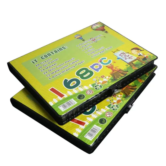 Back to school kids art stationery set