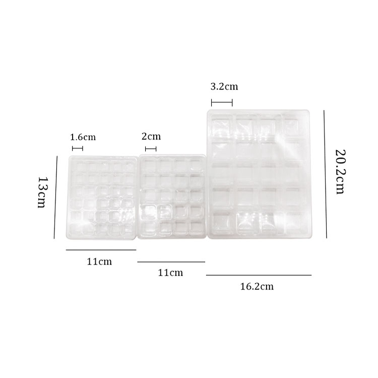 Food grade PET plastic blister tray with lid