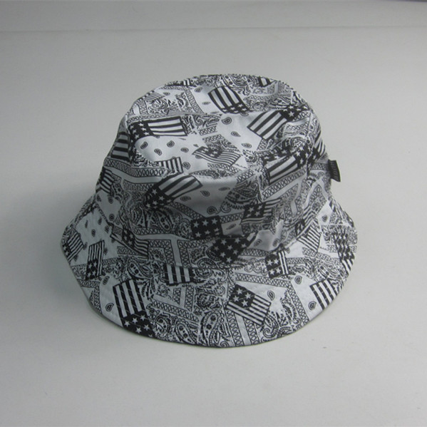 New Coming Fashion Flag Print Bucket Hat