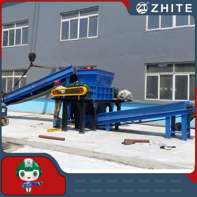 Plastic Film Shredder Machine for Tyre, Scrap Metal, Mattress, and Solid Waste