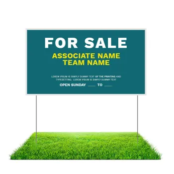 custom best selling screen printing plastic corrugated yard sign