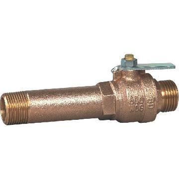 Bronze ball valve with outside thread 3/4\" and different length