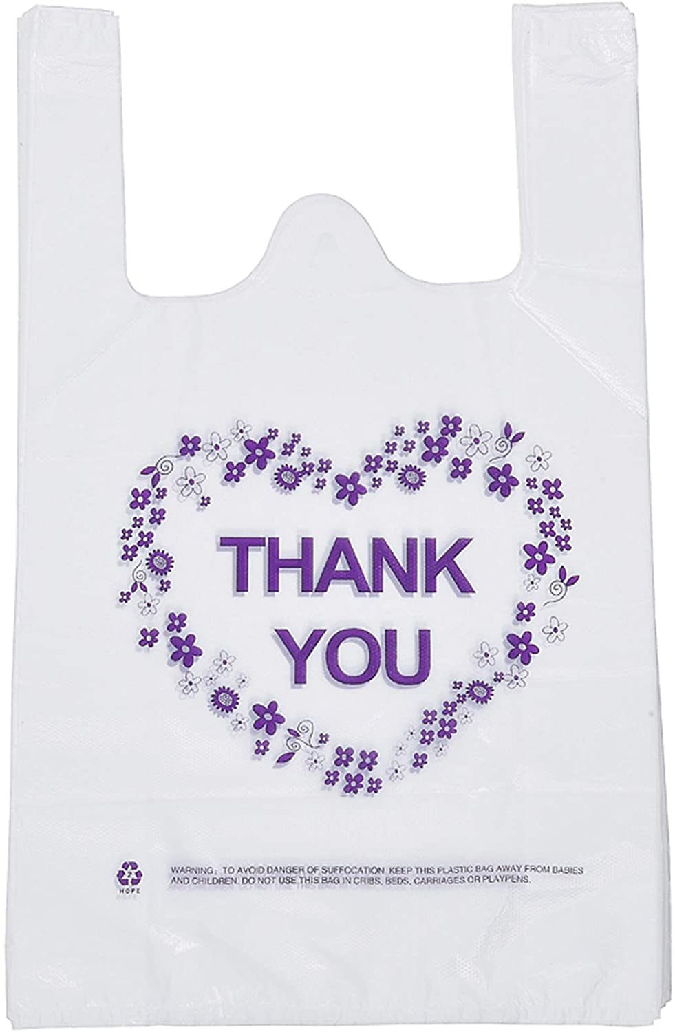 Hot Sale Customized Print Plastic Handle Vest Carrier Shopping Bag