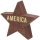 Wooden Distressed Patriotic Star Sitter Blocks