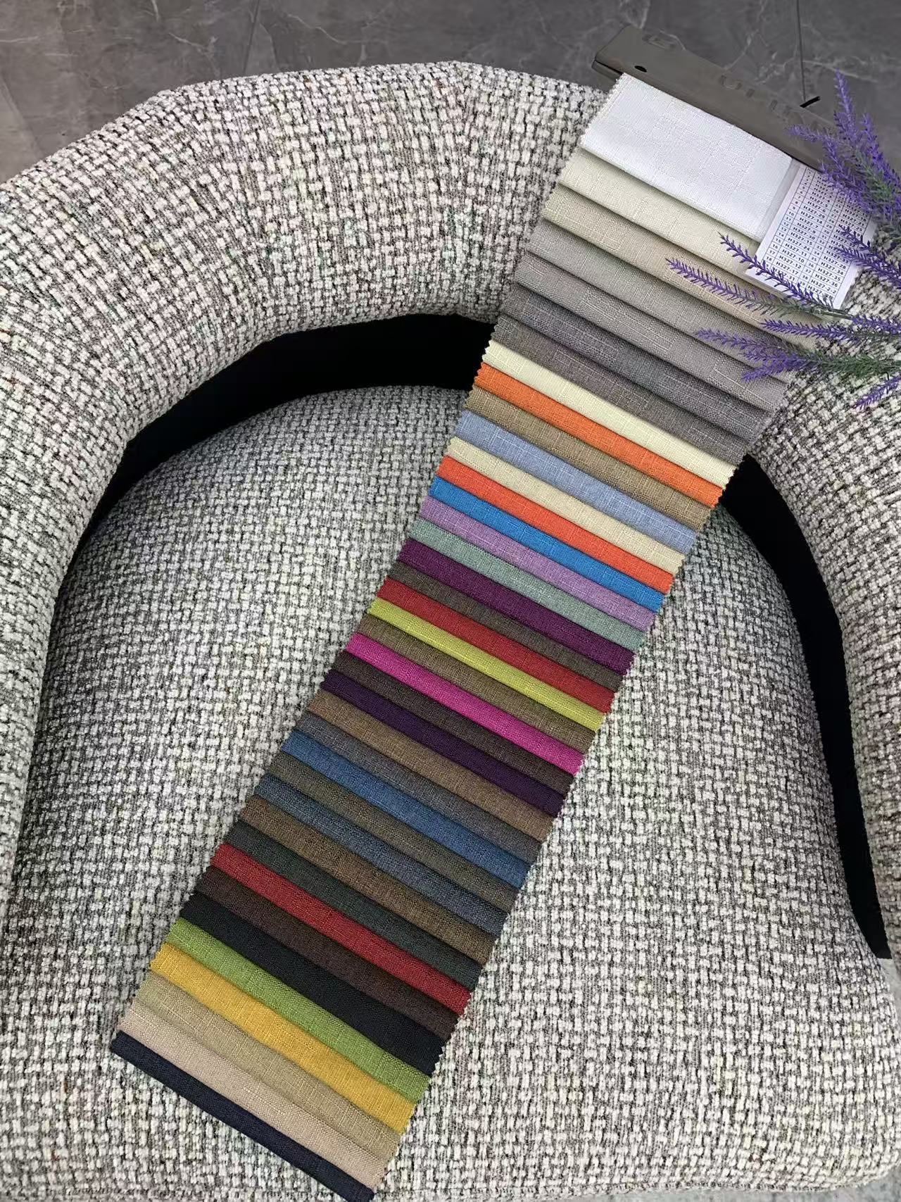 Natural striped Linen Fabric for Sofa