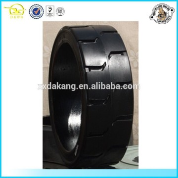 durable heavy duty solid rubber tires