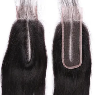 Wholesale Kim K 2x6 Lace Closure,Brazilian Human Hair Straight 2*6 Lace Closure,Middle Part 2x6 Swiss Lace Closure