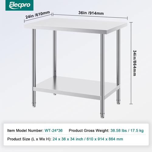 Stainless steel tables for restaurants Stainless Steel Commercial Work Table for Kitchen Supplier
