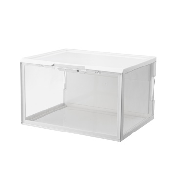 Transparent Plastic Shoe Storage Box Display Cabinet