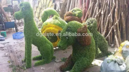 Homes better goods gardens decorative edging 3ft to 17ft Height outdoor simulation plastic green grass statue wall ELD06 2701