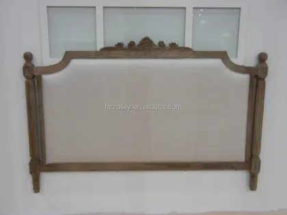 Wood Carved Hotel Room Furniture Headboard
