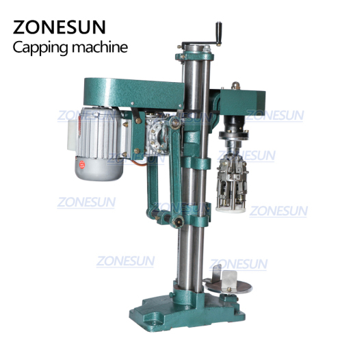 ZONESUN Semi Automatic Capping Machine Pilfer Proof Bottle Cap Making Juice Wine Water Liquid Bottles Glass Plastic Packing