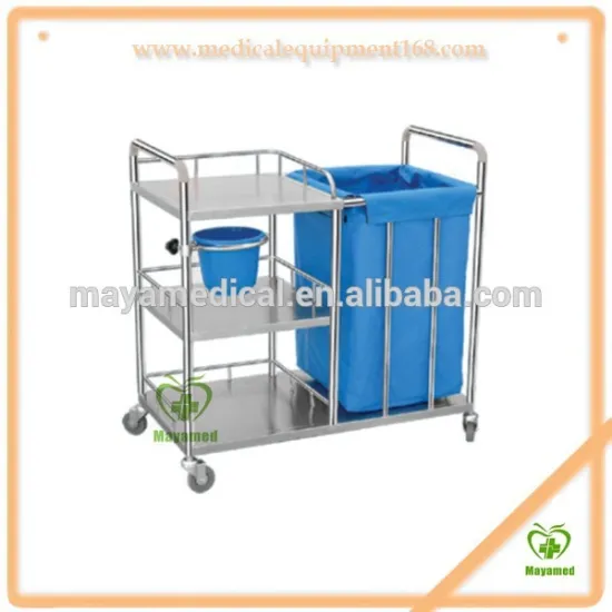 MY-R064 Stainless steel cleaning cart trolley in the morning/hospital cleaning cart