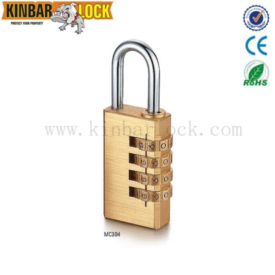 three digital number Combination brass padlock