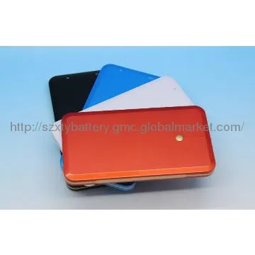 External portable power bank colorful battery charger plasitc shell