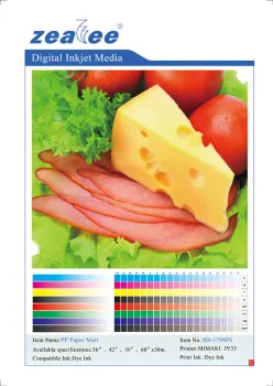 China factory Eco-solvent Front Printing Backlit PET Film/inkjet media/PP paper matte/inkjet advertisement