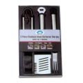 3pcs bbq set stainless steel in window box