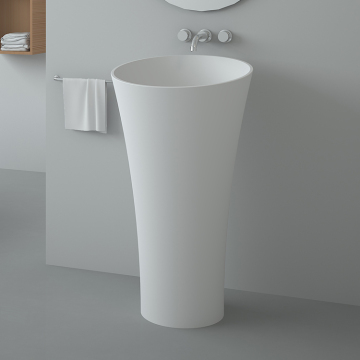 BS-8507 Pedestal Stone Sink: Free Standing Basin for Bathroom