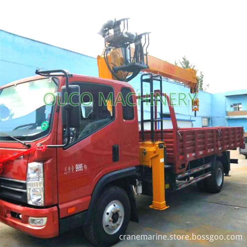 Telescopic Boom Lorry Mounted Crane 2 Ton for Trucks