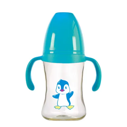 Wide neck 180ml baby bottle OEM PPSU