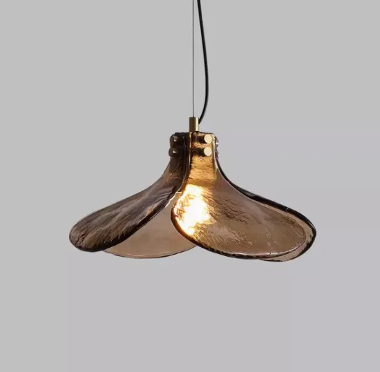 Handmade Glass Smoke Restoration Ravelle Pendant for Living Room