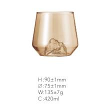 Празрысты напаўпразрысты бляск шкляной свечкі з свечкамі