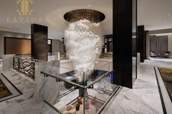 Contemporary modern round sphere chandelier lights