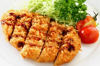 Healthy 60g Frozen Prepared Food , Delicious Frozen Powdering Pork Cutlet