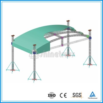 arch roof truss outdoor stage truss design