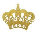 เหล็กบนแพทช์ปัก Royal Imperial Crown King