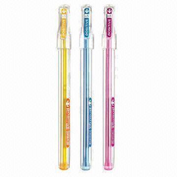 Ball Pens, Barrel in Triangle Shape 0.5mm Needle Tip