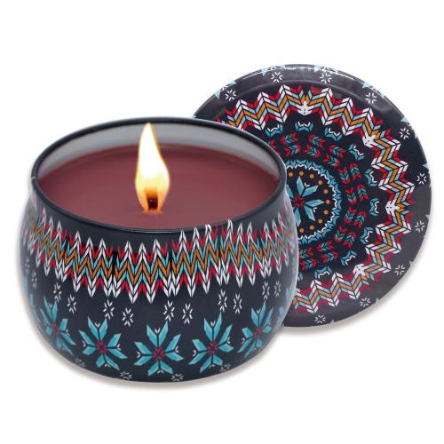 Tin Travel Candles Bulk Personalized Aromatherapy Scented Soy Wax Tin Candles Factory