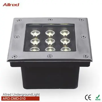 9W Road Square LED Underground Light lanscape lighting