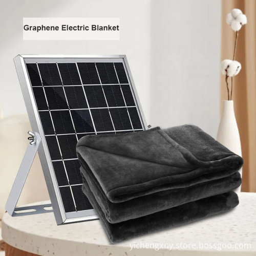 Smart Solar-Powered Graphene Electric Heated Blanket