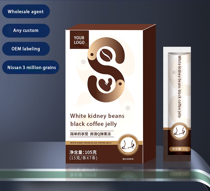 OEM/ODM Weight Management Natural Weight Loss Jelly For Women Detox White Kidney Beans Extract Slimming Black Coffee Jelly