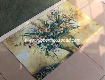Polyester Rubber Floor Carpet Heat Transfer Printing For Home Decoration